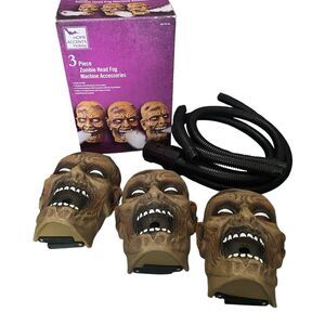 REDUCED 3 Zombie Head Fog Machine Accessories Halloween Decoration Creepy Scary